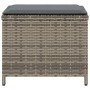 Gartenhocker mit Kissen 4 Stück graues PE-Rattan 41x41x36 cm von vidaXL, Hocker für den Außenbereich - Ref: Foro24-365043, Pr...