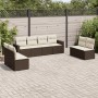 8-piece garden sofa set and brown synthetic rattan cushions by vidaXL, Modular outdoor sofas - Ref: Foro24-3251190, Price: 45...