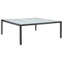 Mesa de comedor de jardín ratán sintético negro 200x200x74 cm de vidaXL, Mesas de jardín - Ref: Foro24-46132, Precio: 262,99 ...