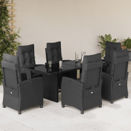 7-piece garden dining set with black synthetic rattan cushions by vidaXL, Garden sets - Ref: Foro24-3212683, Price: 904,67 €,...