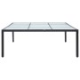 Mesa de comedor de jardín ratán sintético negro 200x200x74 cm de vidaXL, Mesas de jardín - Ref: Foro24-46132, Precio: 262,99 ...