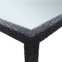 Mesa de comedor de jardín ratán sintético negro 200x200x74 cm de vidaXL, Mesas de jardín - Ref: Foro24-46132, Precio: 262,99 ...