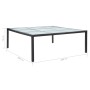 Mesa de comedor de jardín ratán sintético negro 200x200x74 cm de vidaXL, Mesas de jardín - Ref: Foro24-46132, Precio: 262,99 ...