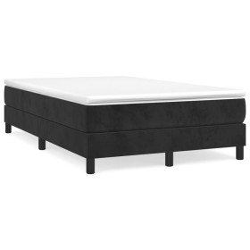 Cama box spring con colchón terciopelo negro 120x190 cm de vidaXL, Camas y somieres - Ref: Foro24-3269679, Precio: 322,61 €, ...