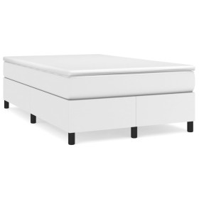 Cama box spring con colchón cuero sintético blanco 120x190 cm de vidaXL, Camas y somieres - Ref: Foro24-3269698, Precio: 367,...