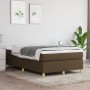 Cama box spring con colchón tela marrón oscuro 120x190 cm de vidaXL, Camas y somieres - Ref: Foro24-3269693, Precio: 352,99 €...