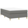 Cama box spring con colchón tela gris oscuro 120x190 cm de vidaXL, Camas y somieres - Ref: Foro24-3269691, Precio: 354,64 €, ...