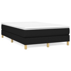 Box spring bed with black fabric mattress 120x190 cm by vidaXL, Beds and slatted bases - Ref: Foro24-3269666, Price: 309,68 €...