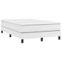 Box spring bed with white synthetic leather mattress 120x190 cm by vidaXL, Beds and slatted bases - Ref: Foro24-3269672, Pric...