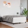 Box spring bed with white synthetic leather mattress 120x190 cm by vidaXL, Beds and slatted bases - Ref: Foro24-3269672, Pric...