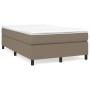 Cama box spring con colchón tela gris taupe 120x190 cm de vidaXL, Camas y somieres - Ref: Foro24-3269687, Precio: 353,01 €, D...