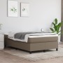 Box spring bed with taupe gray fabric mattress 120x190 cm by vidaXL, Beds and slatted bases - Ref: Foro24-3269687, Price: 353...