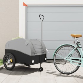 Bicycle trailer, black and gray iron, 45 kg by vidaXL, Bicycle trailers - Ref: Foro24-94154, Price: 99,99 €, Discount: %