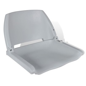 Asiento de barco con respaldo plegable sin cojín gris 48x51x41 cm de vidaXL, Piezas para veleros - Ref: Foro24-90417, Precio:...