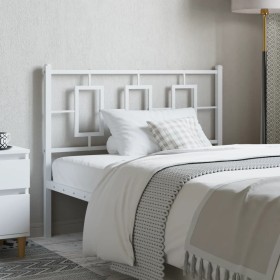 White metal headboard 107 cm by vidaXL, Headboards and footboards - Ref: Foro24-374320, Price: 34,99 €, Discount: %