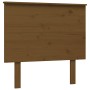 Estructura de cama con cabecero madera maciza marrón miel de vidaXL, Camas y somieres - Ref: Foro24-3193624, Precio: 111,62 €...