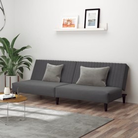 Dark gray velvet 2-seater sofa bed by vidaXL, Sofas - Ref: Foro24-375927, Price: 214,48 €, Discount: %