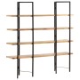 4-stufiges Regal aus massivem Mangoholz, 160 x 35 x 160 cm von vidaXL, Bücherregale und Regale - Ref: Foro24-286603, Preis: 2...