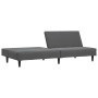 Sofá cama de 2 plazas terciopelo gris oscuro de vidaXL, Sofás - Ref: Foro24-375927, Precio: 214,48 €, Descuento: %