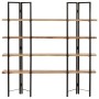 4-stufiges Regal aus massivem Mangoholz, 160 x 35 x 160 cm von vidaXL, Bücherregale und Regale - Ref: Foro24-286603, Preis: 2...