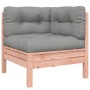 Gartensofa mit Kissen und Fußstütze 2 Sitze von vidaXL, Modulare Sofas für den Außenbereich - Ref: Foro24-838179, Preis: 230,...