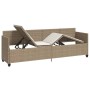 Lounger with beige synthetic rattan cushions by vidaXL, Loungers - Ref: Foro24-368348, Price: 235,99 €, Discount: %