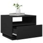 Mesa de centro con luces LED negro 50x49x40 cm de vidaXL, Mesas de centro - Ref: Foro24-839827, Precio: 80,37 €, Descuento: %