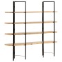 4-stufiges Regal aus massivem Mangoholz, 160 x 35 x 160 cm von vidaXL, Bücherregale und Regale - Ref: Foro24-286603, Preis: 2...