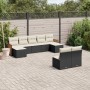 8-piece garden sofa set with black synthetic rattan cushions by vidaXL, Garden sets - Ref: Foro24-3260453, Price: 522,19 €, D...