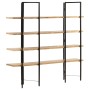 4-stufiges Regal aus massivem Mangoholz, 160 x 35 x 160 cm von vidaXL, Bücherregale und Regale - Ref: Foro24-286603, Preis: 2...