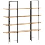 4-stufiges Regal aus massivem Mangoholz, 160 x 35 x 160 cm von vidaXL, Bücherregale und Regale - Ref: Foro24-286603, Preis: 2...