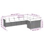 Set aus 8-teiligen Gartensofas und Kissen Kunstrattan schwarz von vidaXL, Gartensets - Ref: Foro24-3250005, Preis: 546,69 €, ...