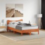 Wax brown solid pine wood bed headboard 135 cm by vidaXL, Headboards and footboards - Ref: Foro24-844784, Price: 47,19 €, Dis...