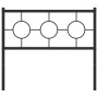 Kopfteil aus schwarzem Metall, 100 cm von vidaXL, Kopf- und Fußteile - Ref: Foro24-376255, Preis: 33,99 €, Rabatt: %