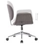 Gray Fabric Swivel Dining Chair by vidaXL, dining chairs - Ref: Foro24-287395, Price: 153,99 €, Discount: %