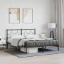 Estructura de cama con cabecero metal negro 160x200 cm de vidaXL, Camas y somieres - Ref: Foro24-376229, Precio: 114,28 €, De...