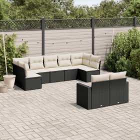 8-piece garden sofa set with black synthetic rattan cushions by vidaXL, Modular outdoor sofas - Ref: Foro24-3251753, Price: 5...