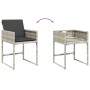 Set de comedor de jardín 11 pzas y cojines ratán sintético gris de vidaXL, Conjuntos de jardín - Ref: Foro24-3211391, Precio:...