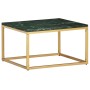 Real stone coffee table green marble texture 60x60x35 cm by vidaXL, Coffee table - Ref: Foro24-286440, Price: 144,41 €, Disco...