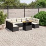 Set Gartensofas 10 Stück Kissen synthetisches Rattan schwarz von vidaXL, Gartensets - Ref: Foro24-3271455, Preis: 687,01 €, R...