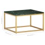 Real stone coffee table green marble texture 60x60x35 cm by vidaXL, Coffee table - Ref: Foro24-286440, Price: 144,41 €, Disco...