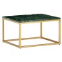 Real stone coffee table green marble texture 60x60x35 cm by vidaXL, Coffee table - Ref: Foro24-286440, Price: 144,41 €, Disco...