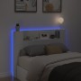 Cabecero de cama con luz LED blanco 140x16,5x103,5 cm de vidaXL, Cabeceros y pies de cama - Ref: Foro24-839245, Precio: 122,0...