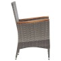 Garden furniture set 9 pieces gray synthetic rattan by vidaXL, Garden sets - Ref: Foro24-46083, Price: 580,96 €, Discount: %