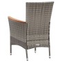 Garden furniture set 9 pieces gray synthetic rattan by vidaXL, Garden sets - Ref: Foro24-46083, Price: 580,96 €, Discount: %