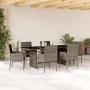 Garden dining set 7 pieces and gray synthetic rattan cushions by vidaXL, Garden sets - Ref: Foro24-3213508, Price: 441,81 €, ...