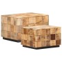 Coffee tables 2 pieces block design rough mango wood by vidaXL, Coffee table - Ref: Foro24-286435, Price: 188,29 €, Discount: %