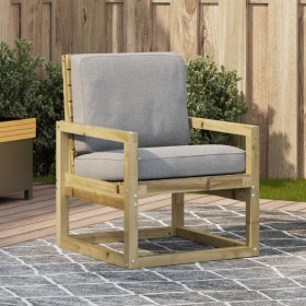 Silla de jardín madera de pino impregnada 57,5x63x76 cm de vidaXL, Sillas de jardín - Ref: Foro24-832551, Precio: 59,99 €, De...