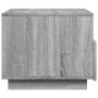 Gray Sonoma LED coffee table 50x49x40 cm by vidaXL, Coffee table - Ref: Foro24-839831, Price: 75,71 €, Discount: %