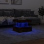 Couchtisch mit LED-Leuchten Räuchereiche 50x50x40 cm von vidaXL, Couchtisch - Ref: Foro24-839844, Preis: 68,78 €, Rabatt: %